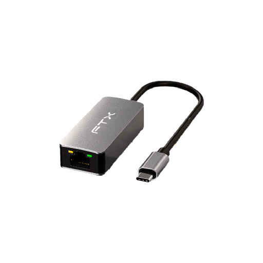 [115618] ADAPTADOR USB-C 3.1 - RJ45 M/H FTX-CML2500-AG 2.5GBPS/GRIS