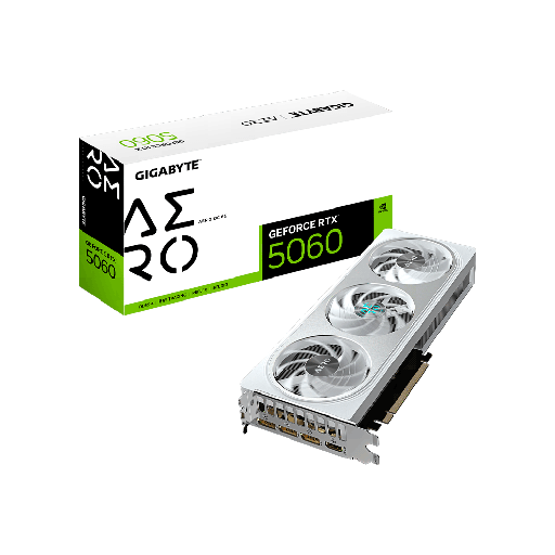 [RTX 5060 AERO O] PLACA DE VIDEO GIGABYTE RTX5060 AERO 8G OC DDR7 GV-N5060AERO OC-8GD