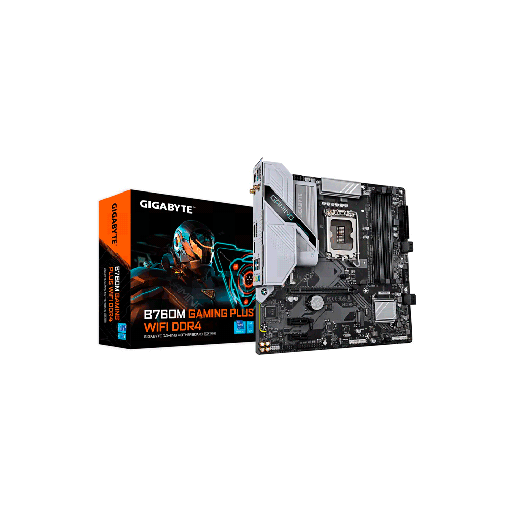 [B760M GAMING PL] PLACA MADRE GIGABYTE 1700 B760M GAMING PLUS WIFI DDR4 S/R/HDMI/DP/2M2/USB/MATX