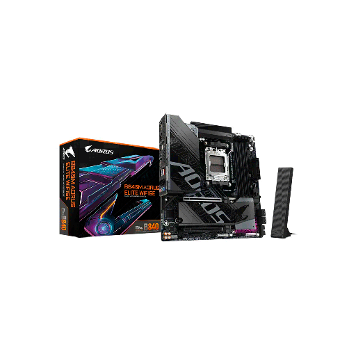 [B840M AORUS ELI] PLACA MADRE GIGABYTE AM5 B840M AORUS ELITE WIFI6E DDR5 S/R/HDMI/DP/2M2/USB3.2/MATX