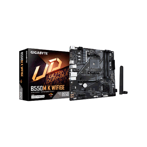 [B550M K WIFI6E] PLACA MADRE GIGABYTE AM4 B550M K WIFI6E S/R/HDMI/DP/2M2/DDR4/USB3.2/MATX