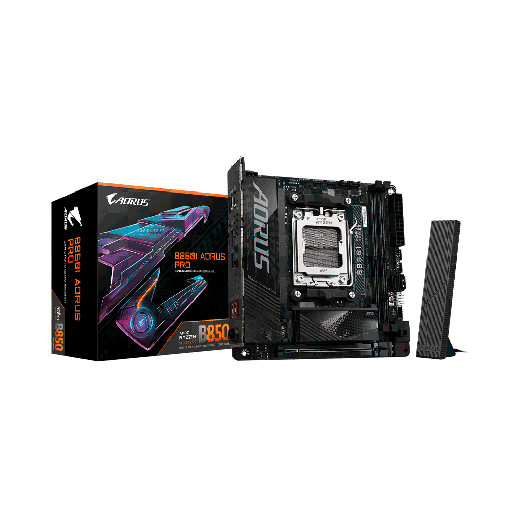[B850I AORUS PRO] PLACA MADRE GIGABYTE AM5 B850I AORUS PRO DDR5 S/R/HDMI/WIFI/2M2/USB3.2/MITX