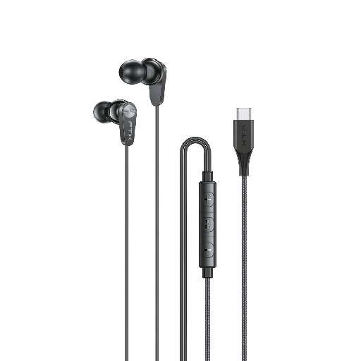 [FTX E21C-BK] AURICULAR CON MICROFONO FTX E21C-BK USBC/ CABLE DE 1.2 METROS NEGRO