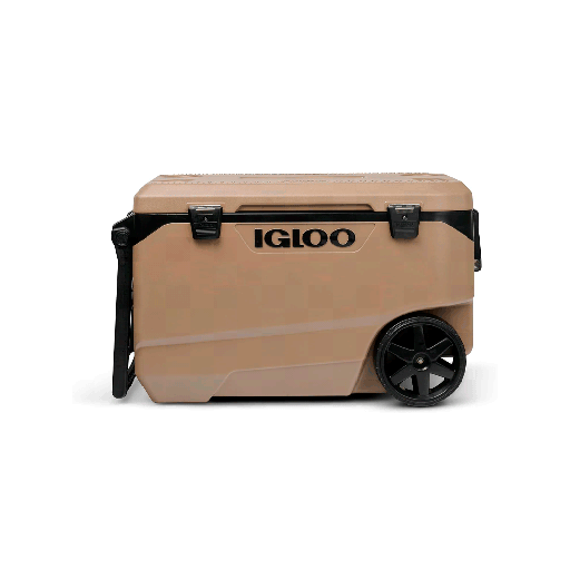 [IGLOO 35160] CONSERVADORA IGLOO 66 LITROS LATITUDE MAXCOLD ROLLER COOLER C/RUEDAS 35160 MARRON