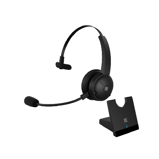 [KCH-905] AURICULAR CON MICROFONO KLIP KCH-905 CRYSTALCOM PRO C/BASE WIRELESS/BT/1JACK NEGRO