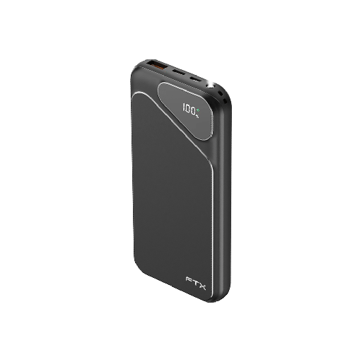 [FTX PB-10LCD-BK] CARGADOR PORTATIL FTX 10000MAH 22.5W PB-10LCD-BK POWER BANK NEGRO