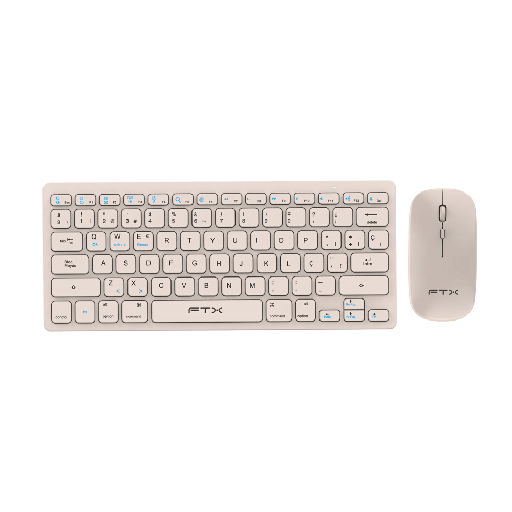 [FTX GK03S] TECLADO + MOUSE FTX WIRELESS FTXGK03 PORT/GOLD