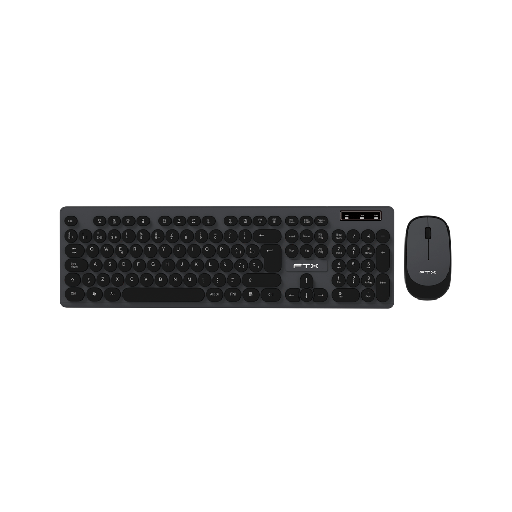 [FTX KM400] TECLADO + MOUSE FTX WIRELESS FTXKM400 NUMERICO/ESPAÑOL/NEGRO CON GRIS