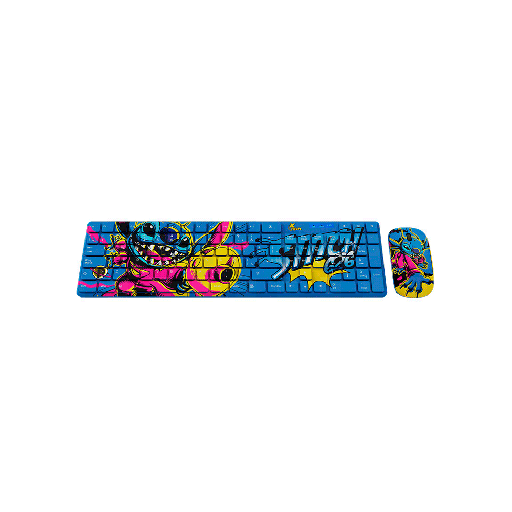[XTK-D312ST] TECLADO + MOUSE XTECH WIRELESS XTK-D312ST STITCH NUM/ESP/AZUL