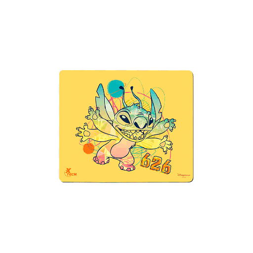 [XTA-D100ST-YL] MOUSE PAD XTECH XTA-D100ST-YL 22X18X0.2CM STITCH AMARILLO