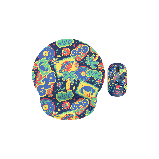 [XTM-DKT1ST] MOUSE XTECH WIRELESS + MOUSE PAD XTM-DKT1ST STITCH